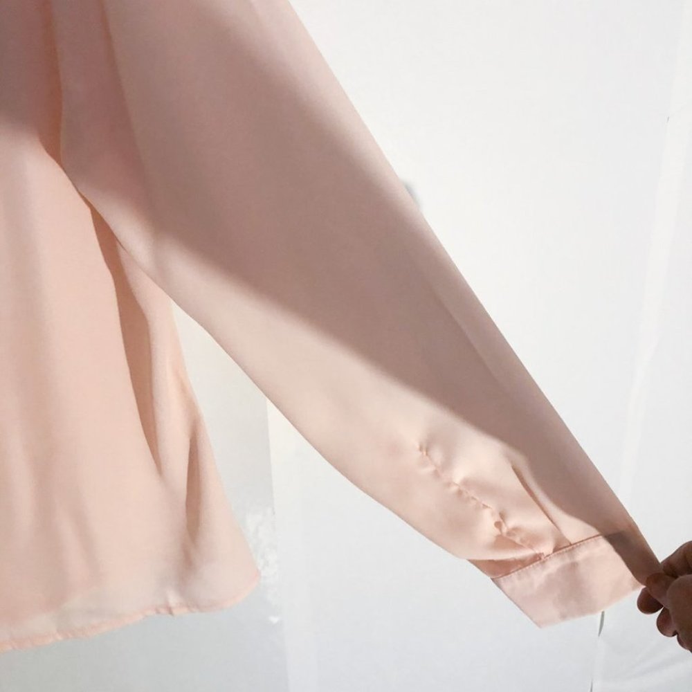 ChicMe Ruffled Peach Blouse - Picture 5 of 6